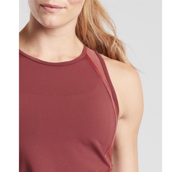 EUC Athleta Aura Racerback Peplum Soft Rose Athleisure from Workout to Work Tank - Picture 3 of 9